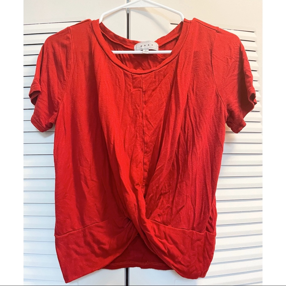 Red/orange Crop Top